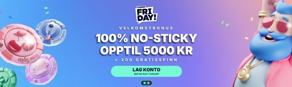 casino friday velkomstbonus